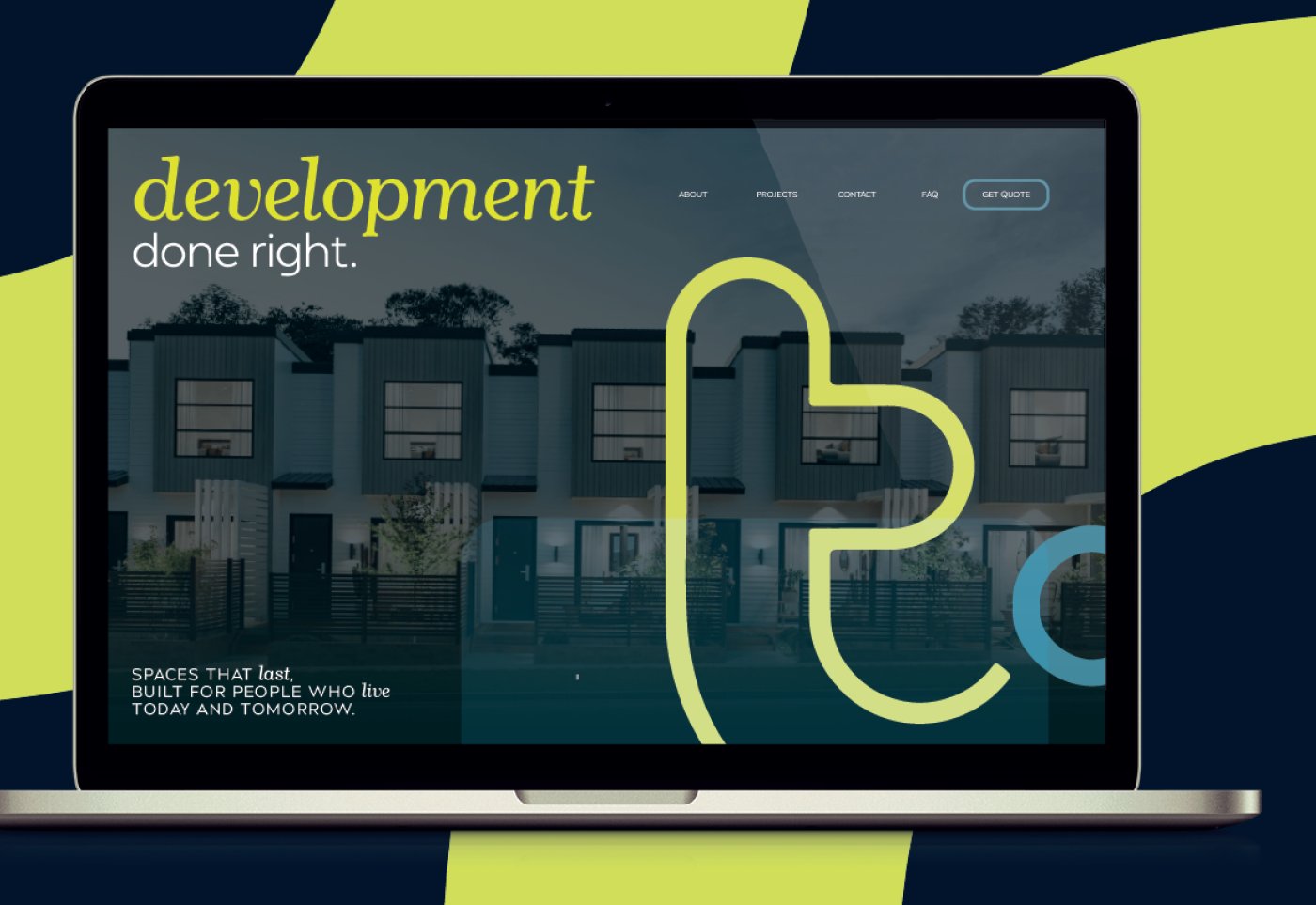 Taylored Group property development brand identity and website